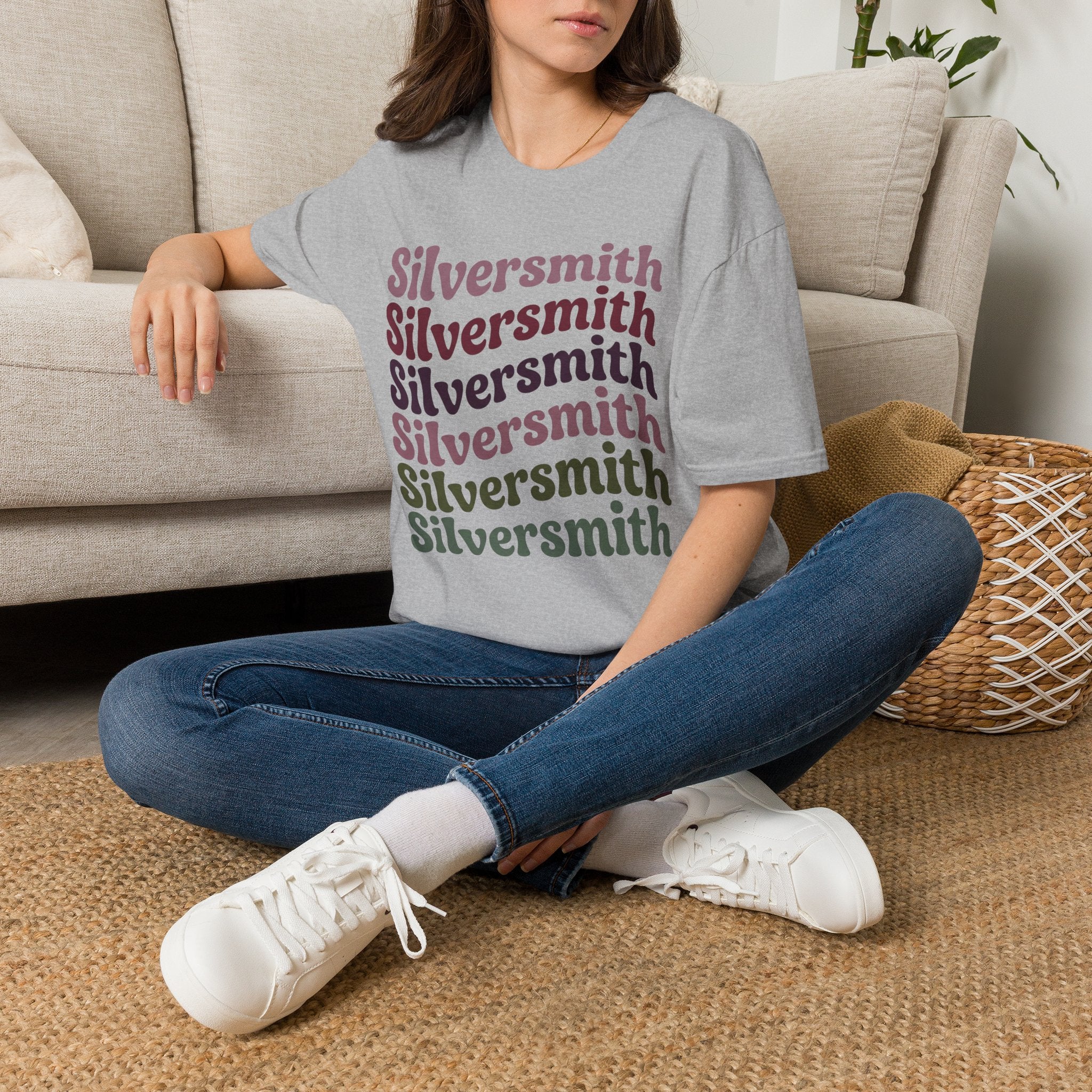 Boho Script Silversmith T-Shirt – view 4