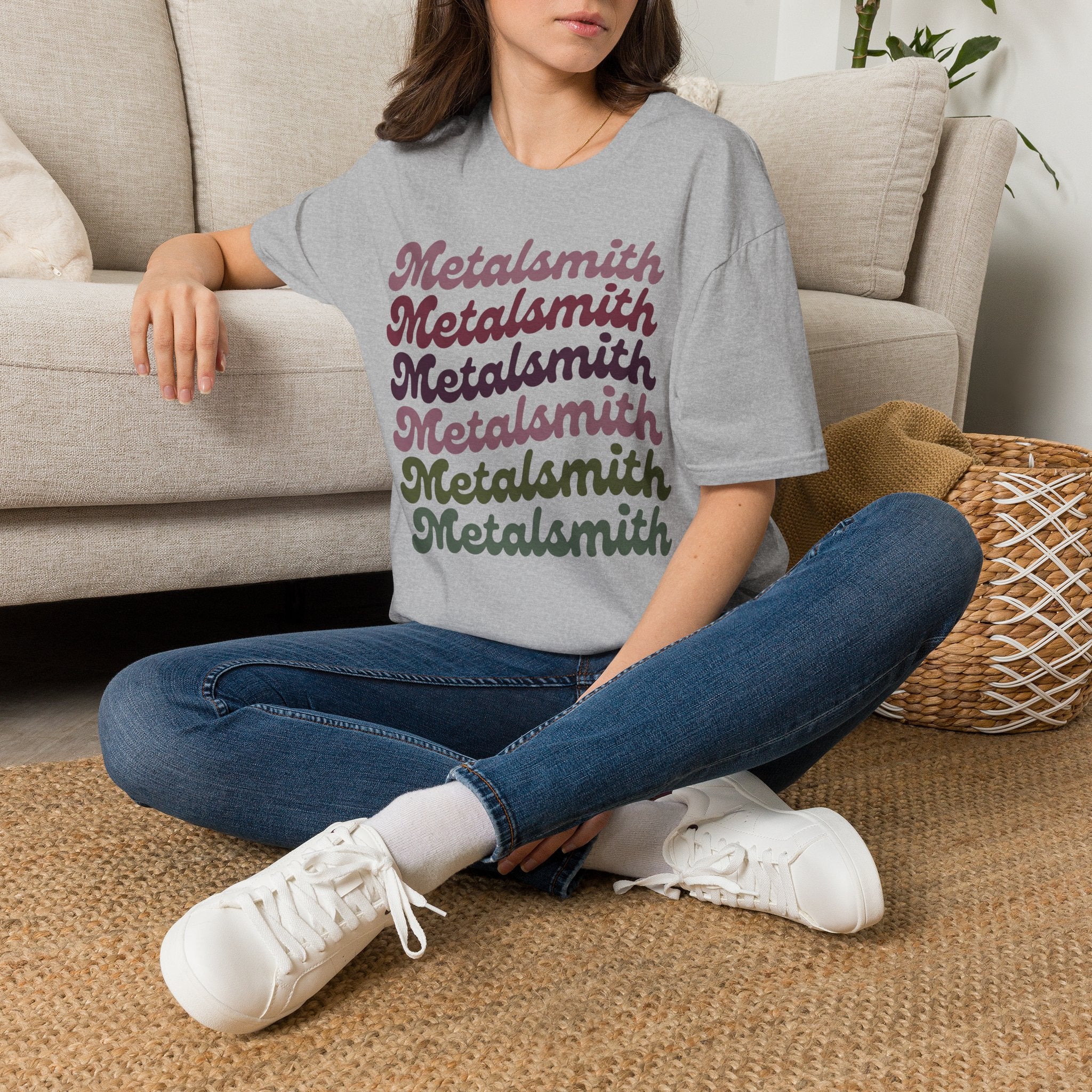 Boho Script Metalsmith T-Shirt