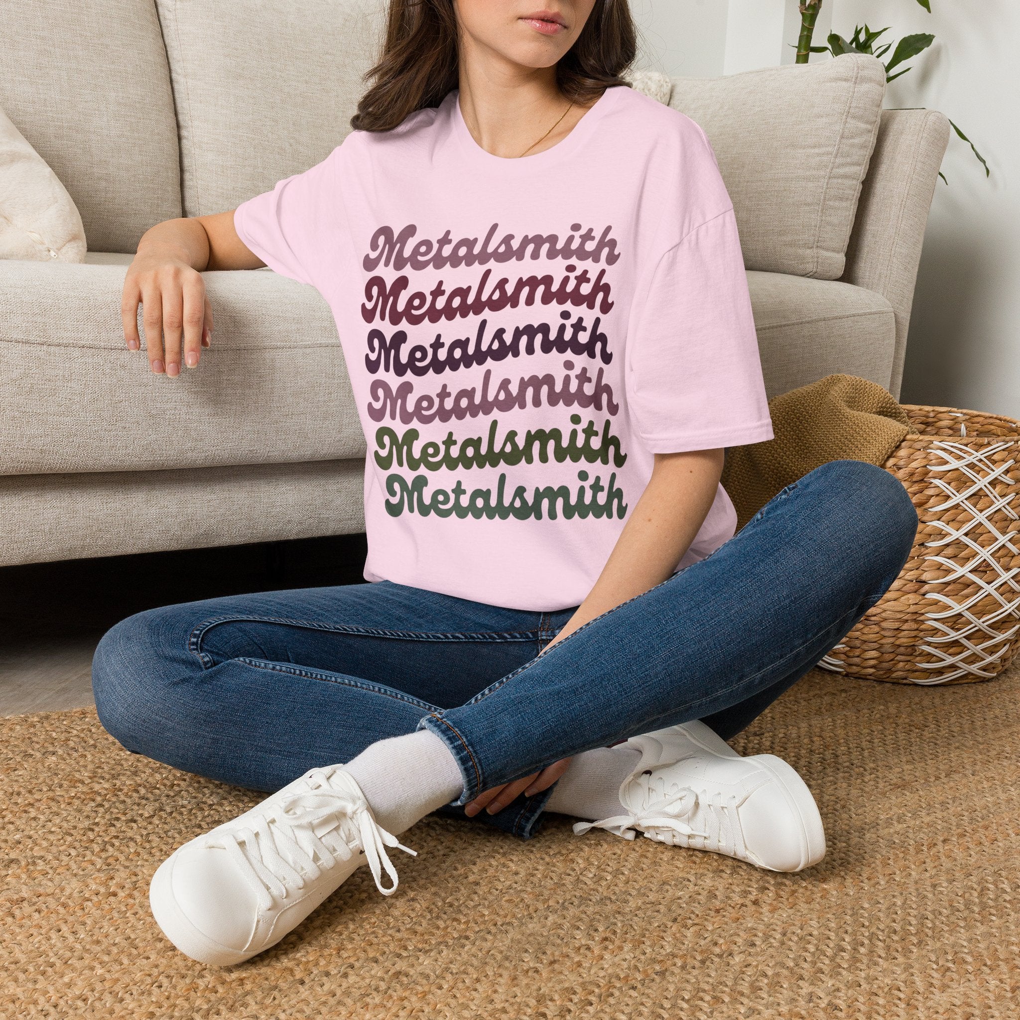 Boho Script Metalsmith T-Shirt