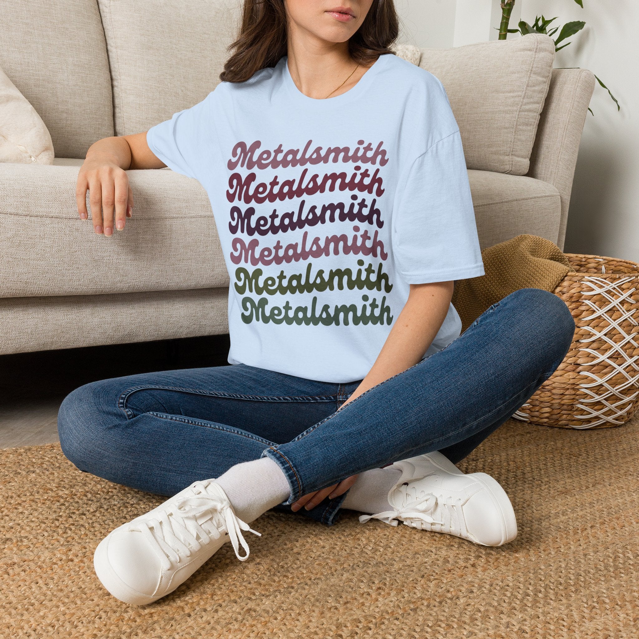 Boho Script Metalsmith T-Shirt