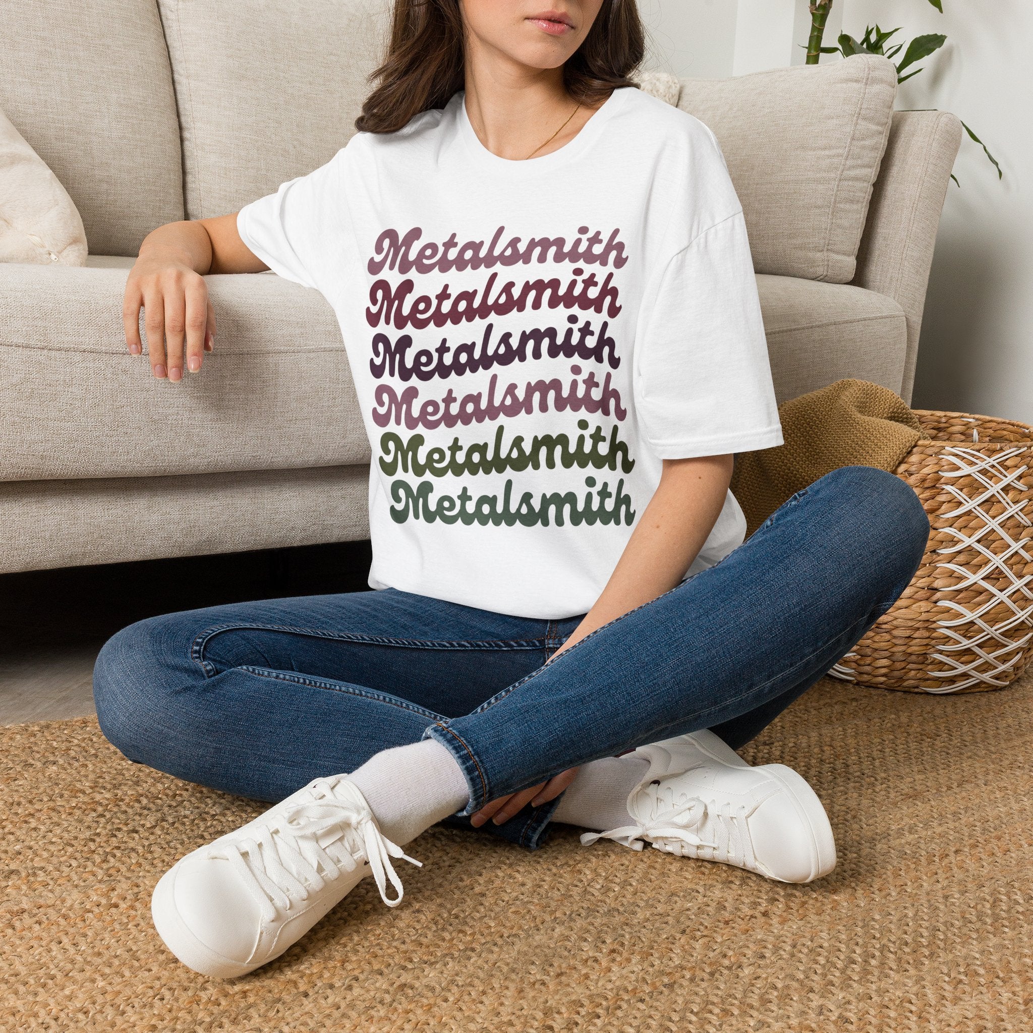 Boho Script Metalsmith T-Shirt