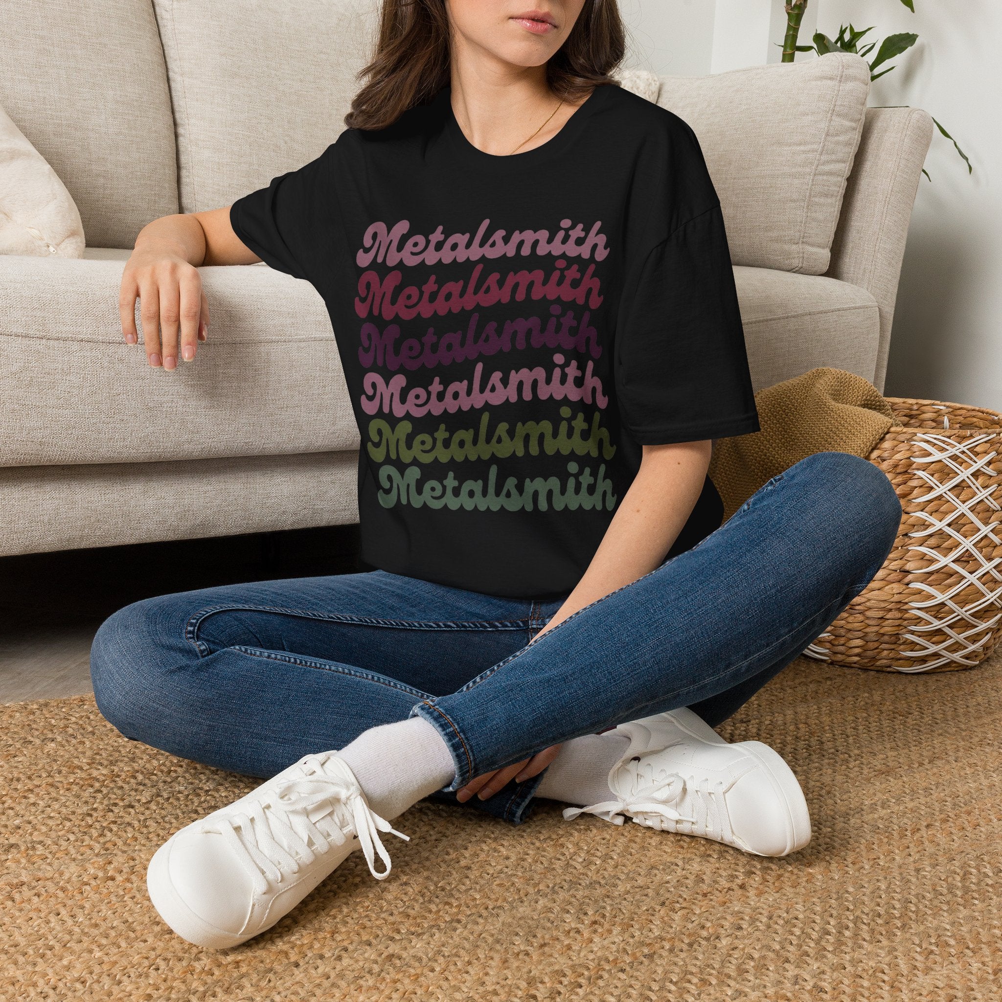 Boho Script Metalsmith T-Shirt