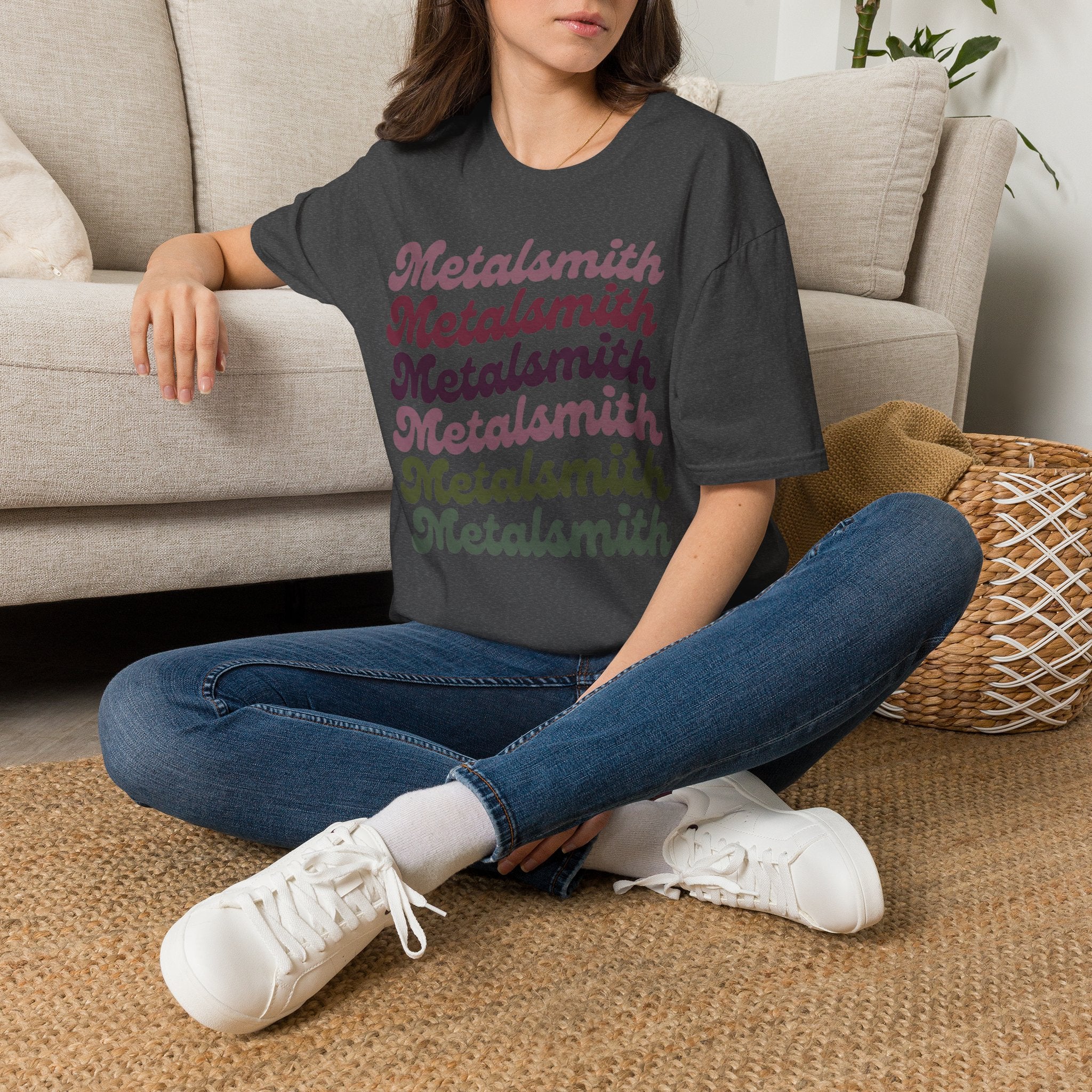 Boho Script Metalsmith T-Shirt