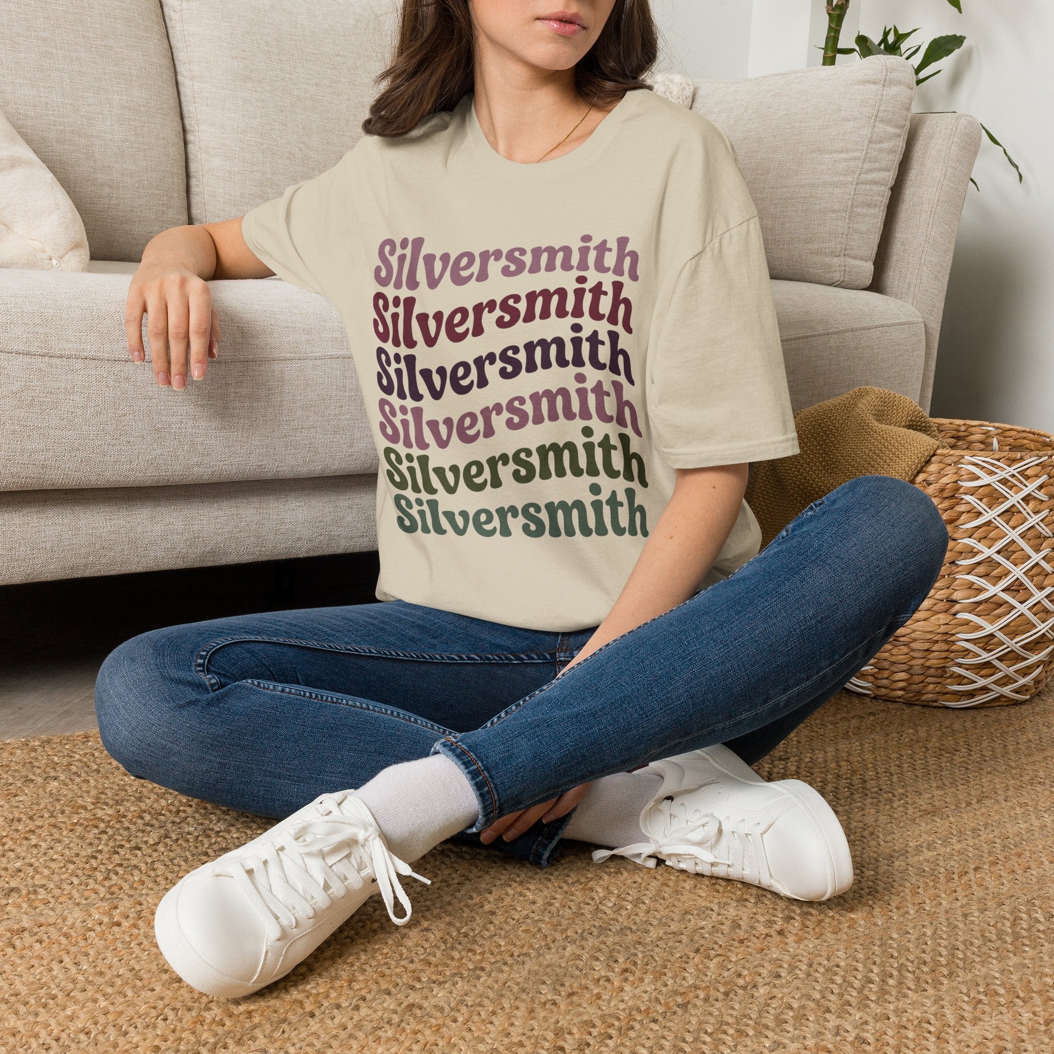 Boho Script Silversmith T-Shirt – view 3