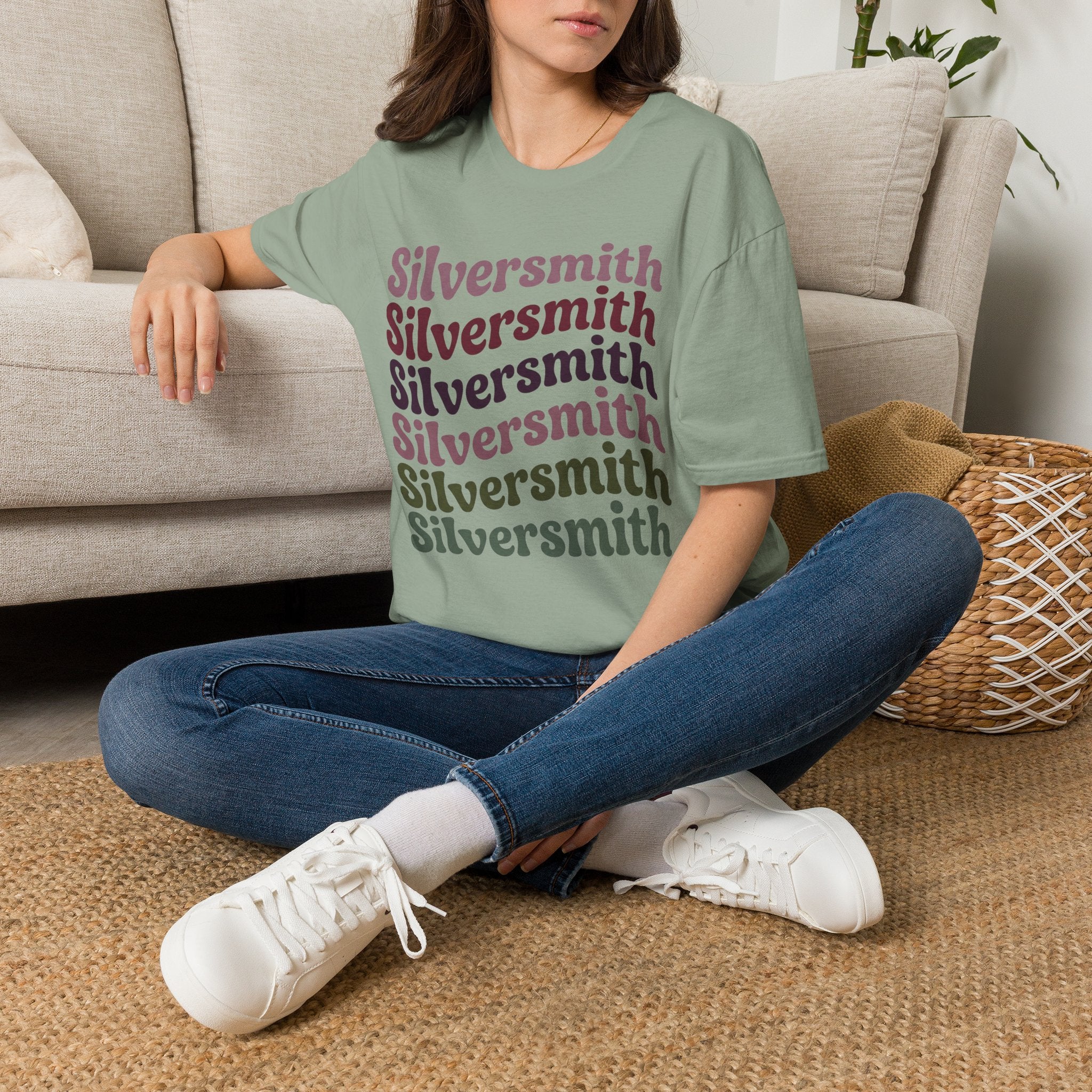 Boho Script Silversmith T-Shirt – view 6
