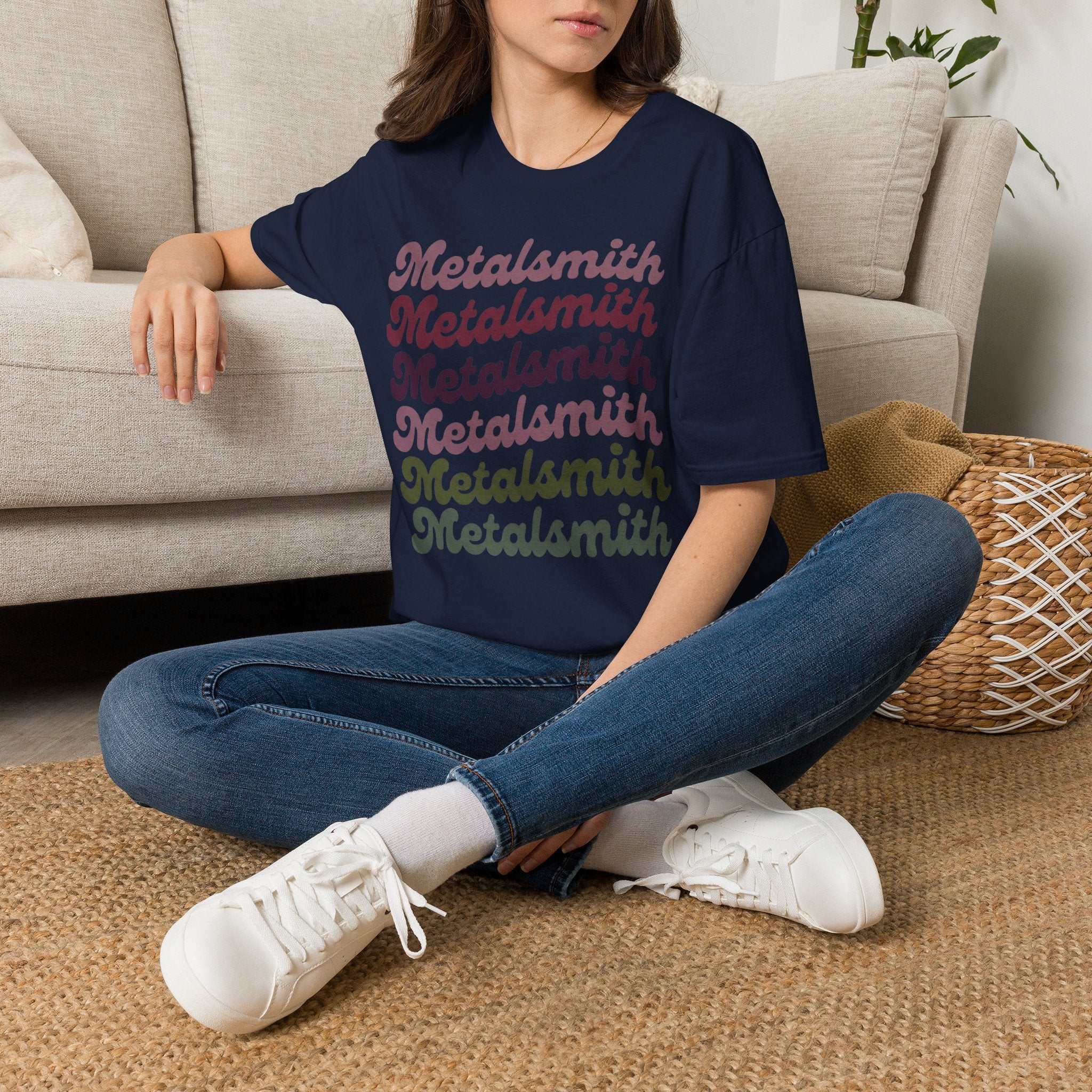 Boho Script Metalsmith T-Shirt