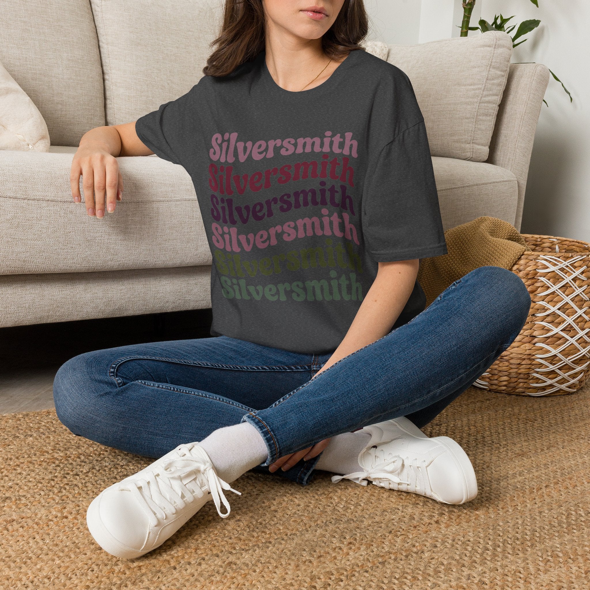 Boho Script Silversmith T-Shirt – view 7