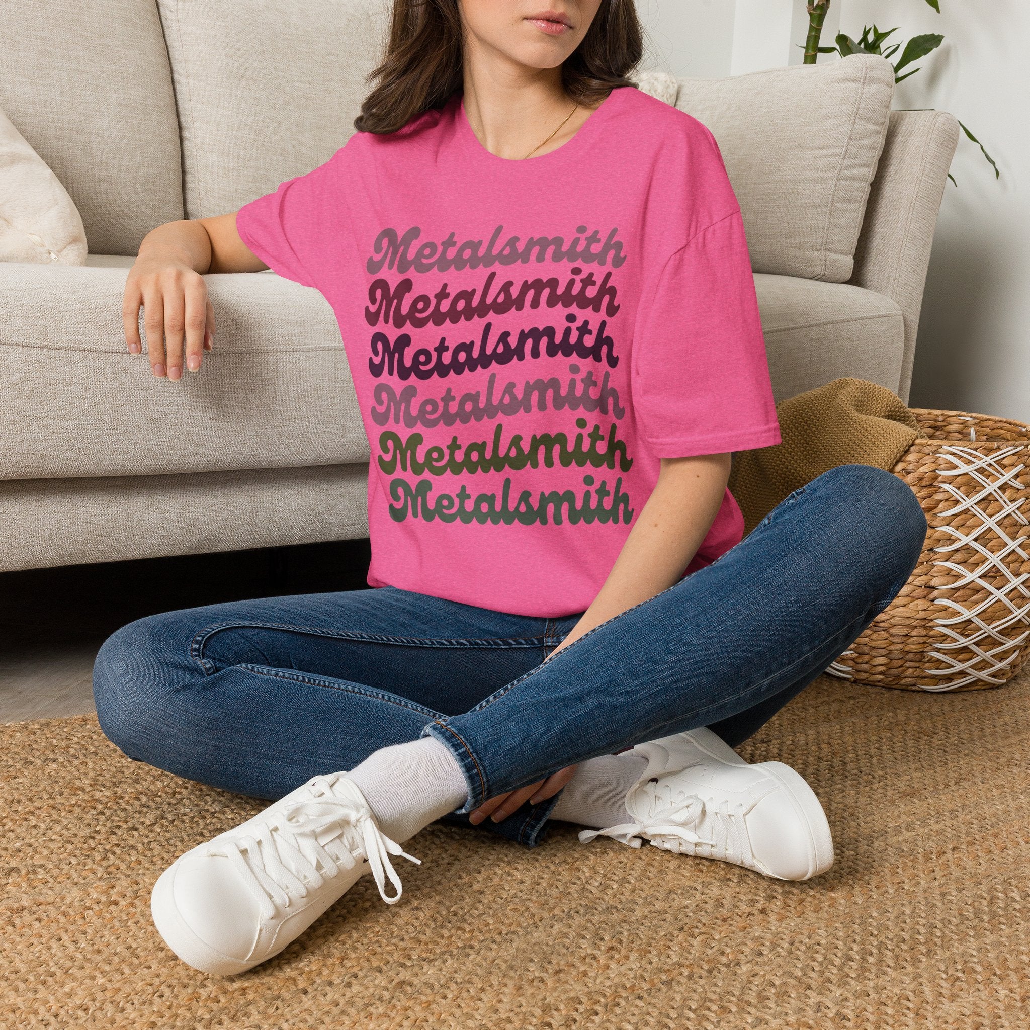 Boho Script Metalsmith T-Shirt