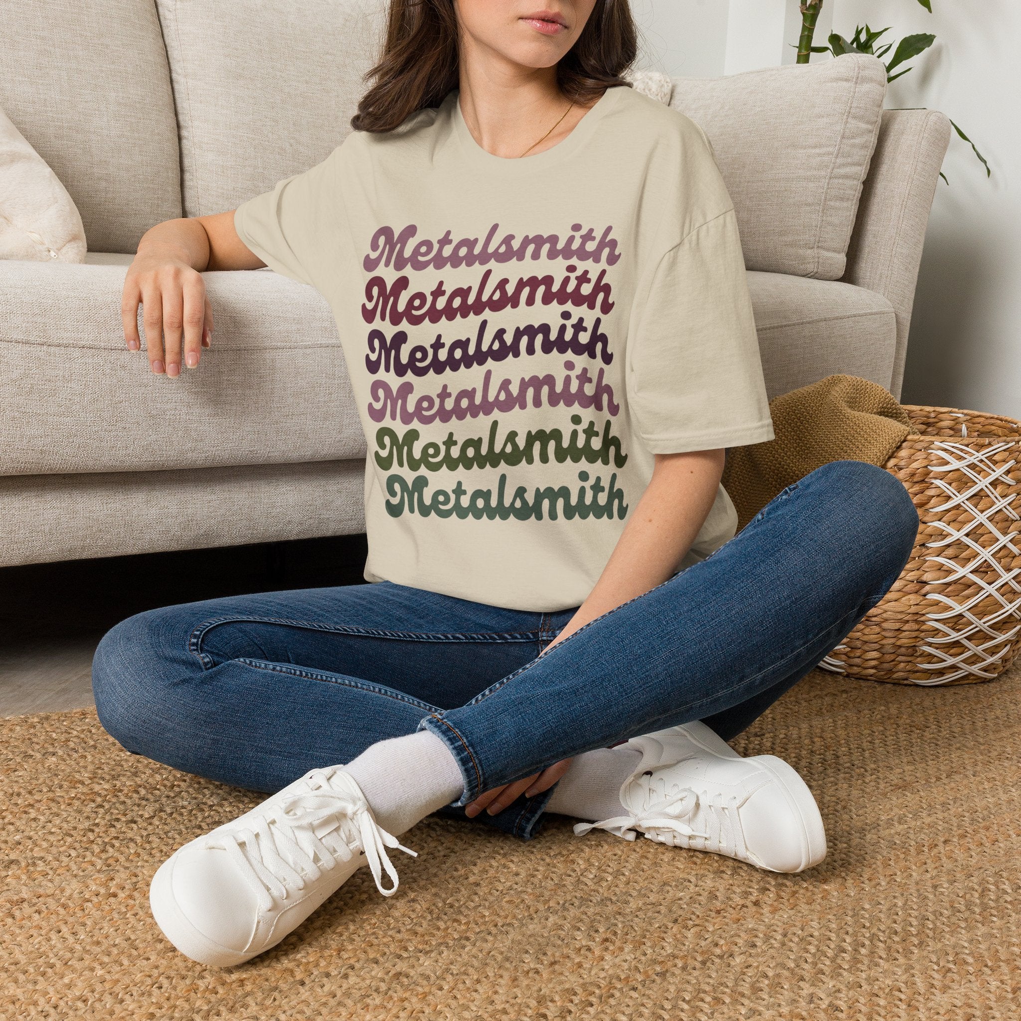Boho Script Metalsmith T-Shirt